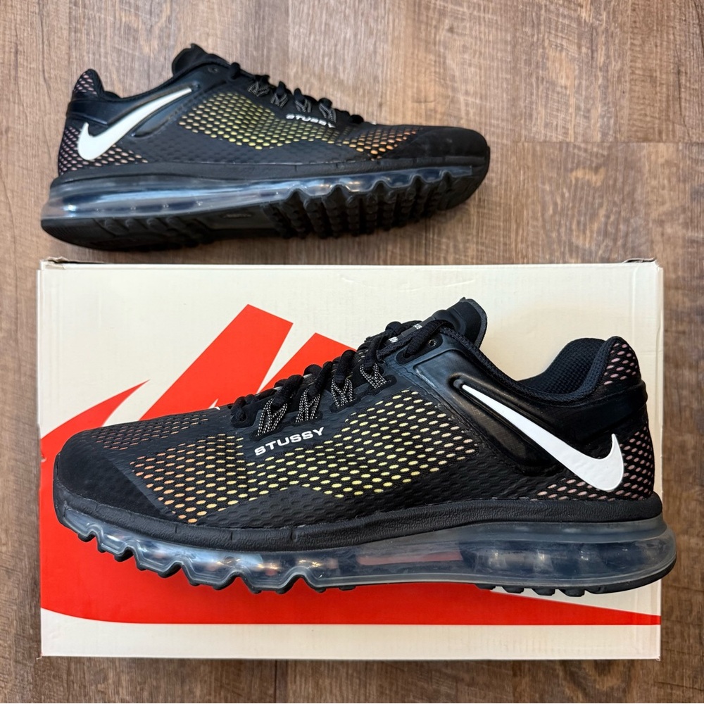 Stussy x Nike Air Max 2013 Black White Multicolor